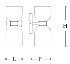 Lampe-Caterina-Incanto-Italamp-à suspension-dimensions